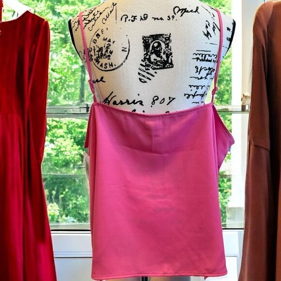 A new day Women’s Silky Cami Size XL NWT Hot Pink - Picture 2 of 9
